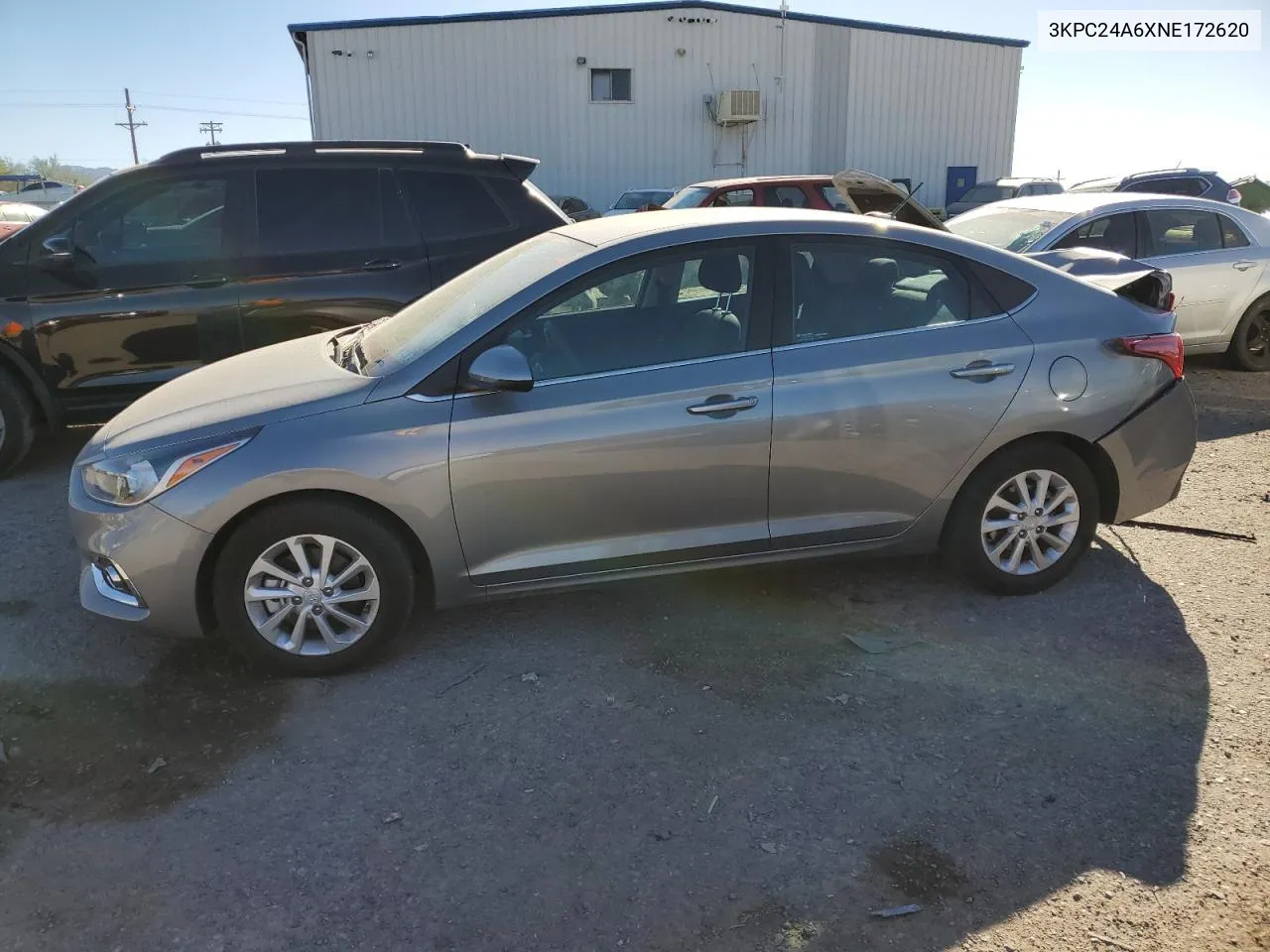 2022 Hyundai Accent Se VIN: 3KPC24A6XNE172620 Lot: 75680784