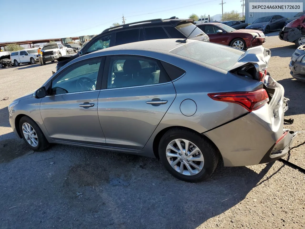 2022 Hyundai Accent Se VIN: 3KPC24A6XNE172620 Lot: 75680784