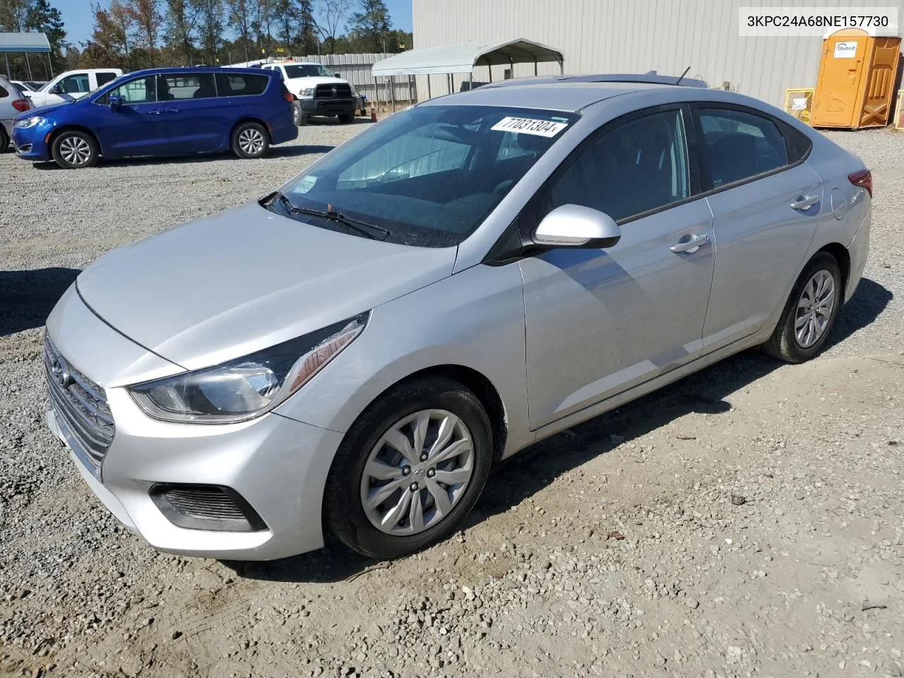 3KPC24A68NE157730 2022 Hyundai Accent Se