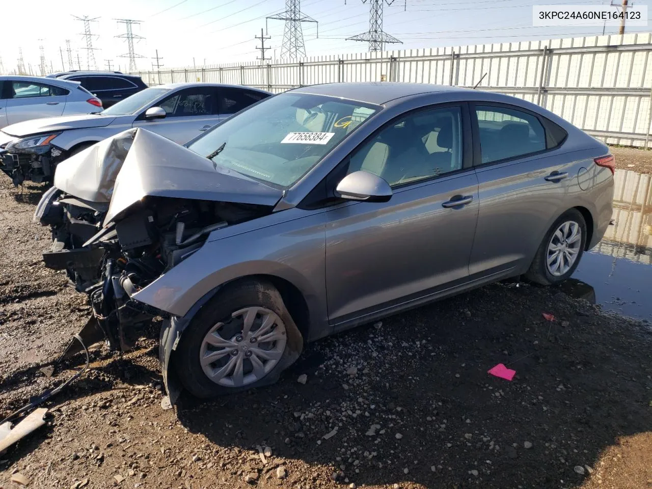 3KPC24A60NE164123 2022 Hyundai Accent Se