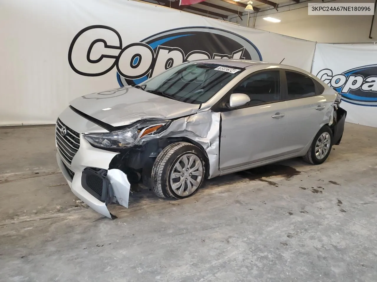 2022 Hyundai Accent Se VIN: 3KPC24A67NE180996 Lot: 78592304