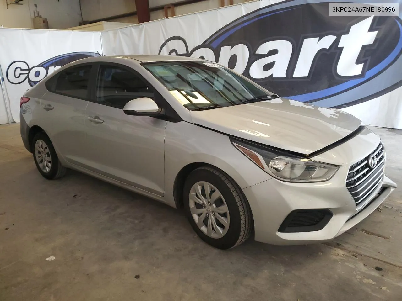 2022 Hyundai Accent Se VIN: 3KPC24A67NE180996 Lot: 78592304