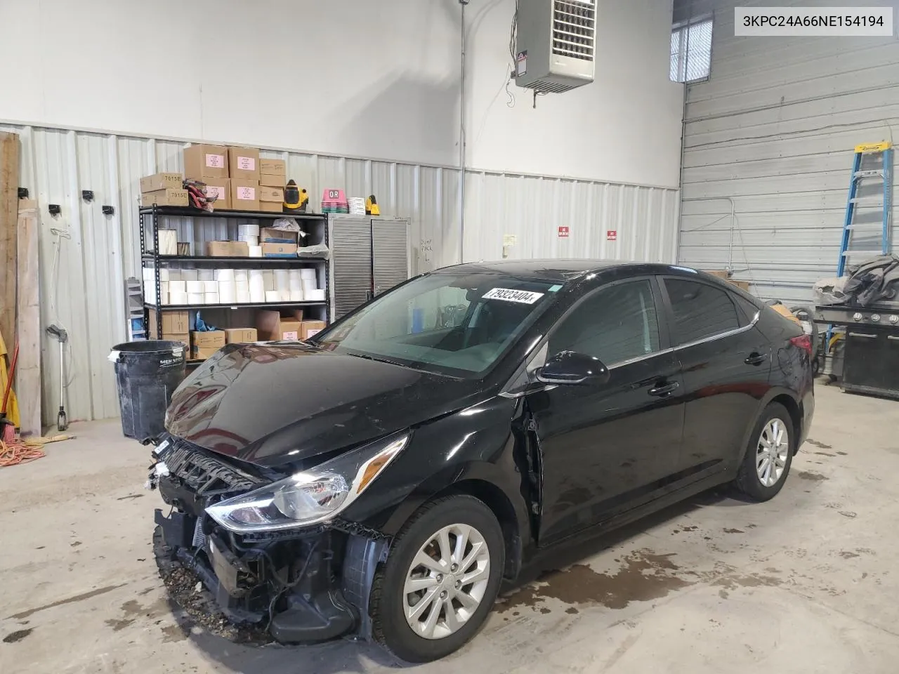 2022 Hyundai Accent Se VIN: 3KPC24A66NE154194 Lot: 79323404