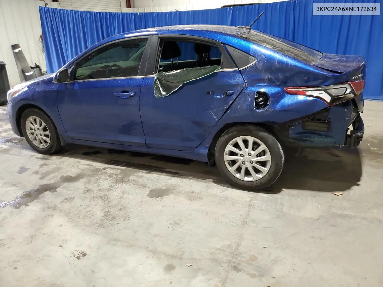 2022 Hyundai Accent Se VIN: 3KPC24A6XNE172634 Lot: 79384794