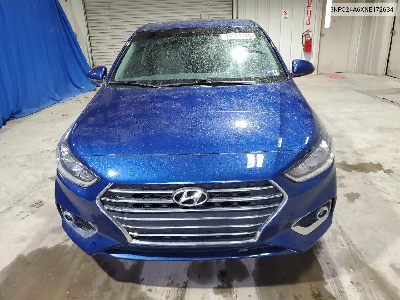 2022 Hyundai Accent Se VIN: 3KPC24A6XNE172634 Lot: 79384794