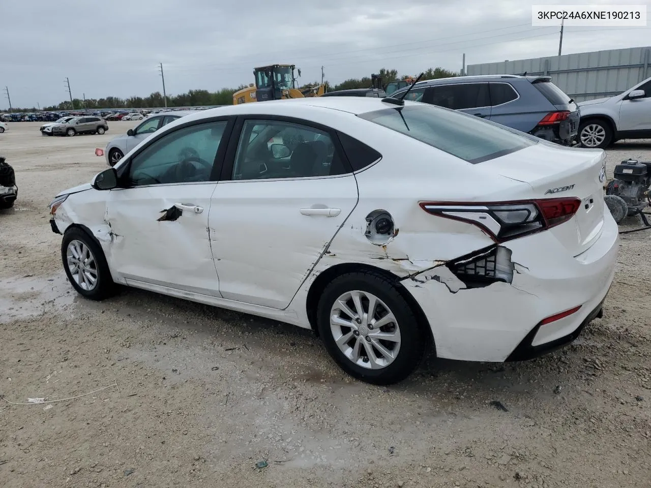 2022 Hyundai Accent Se VIN: 3KPC24A6XNE190213 Lot: 79387274