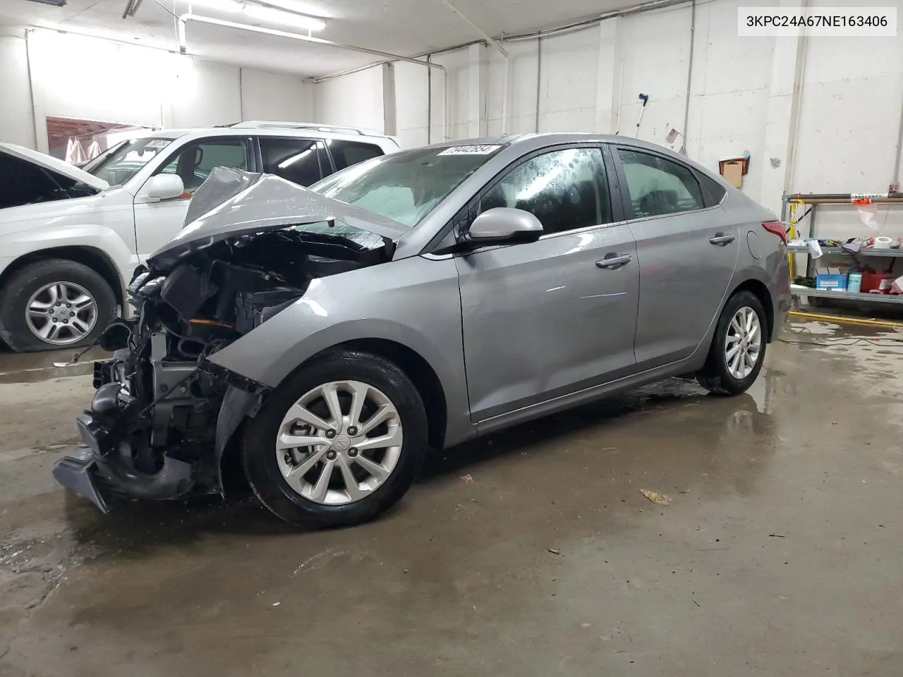 2022 Hyundai Accent Se VIN: 3KPC24A67NE163406 Lot: 79442854