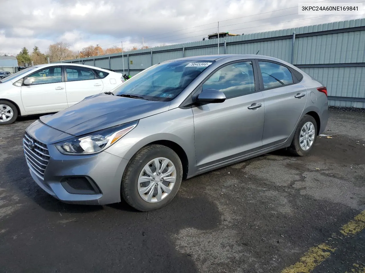 2022 Hyundai Accent Se VIN: 3KPC24A60NE169841 Lot: 79645344