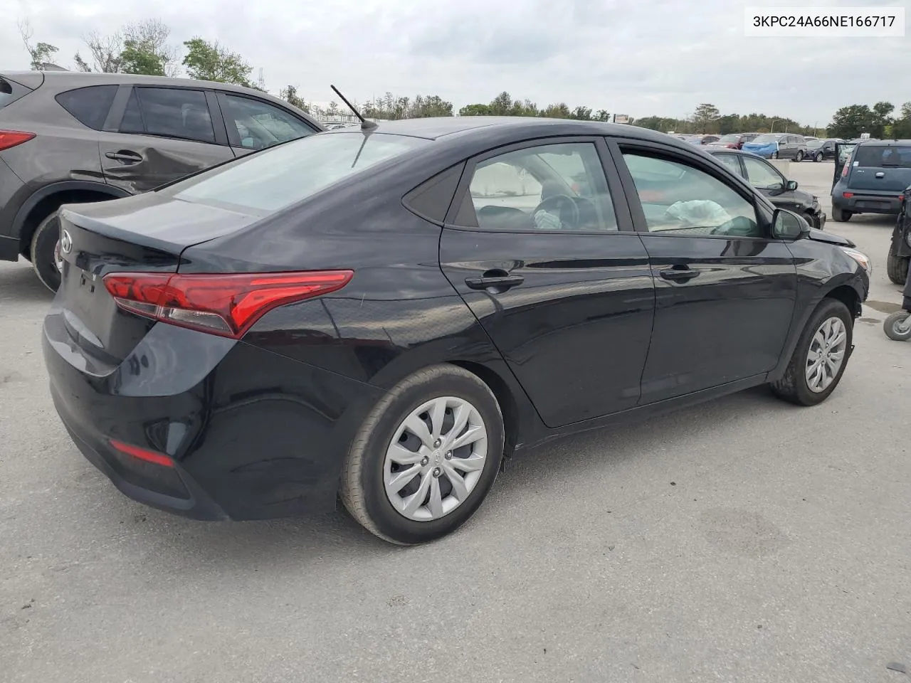 2022 Hyundai Accent Se VIN: 3KPC24A66NE166717 Lot: 81620664