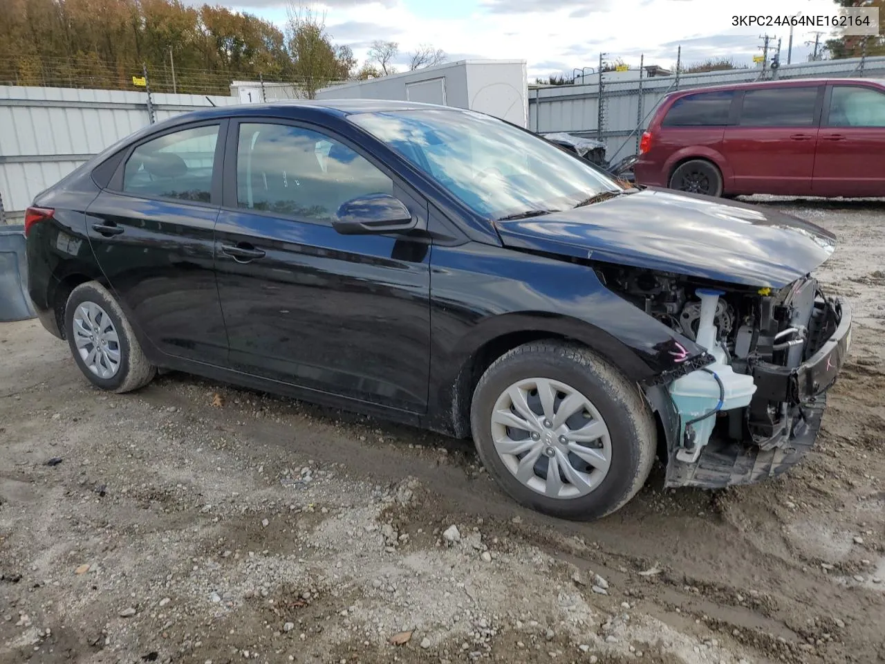 2022 Hyundai Accent Se VIN: 3KPC24A64NE162164 Lot: 81958734