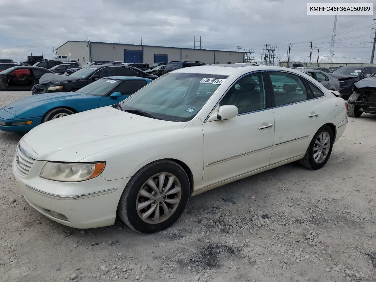 KMHFC46F36A050989 2006 Hyundai Azera Se