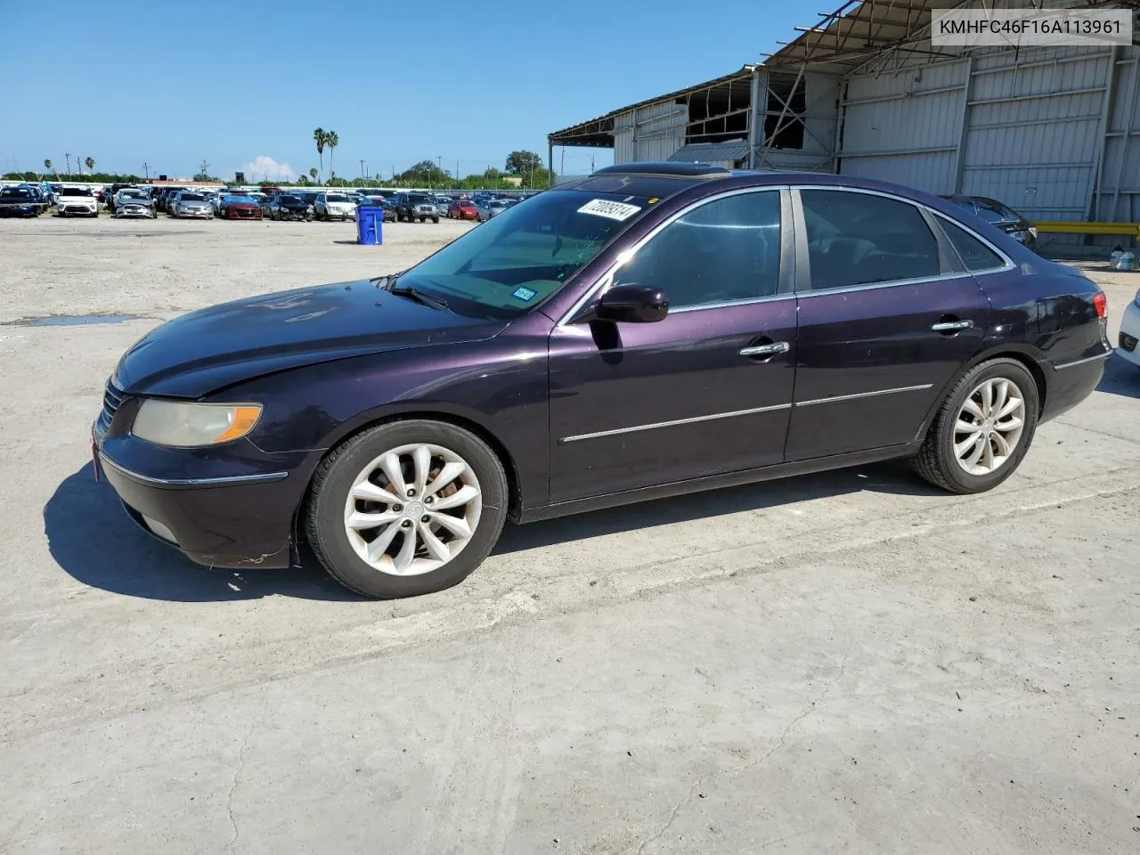 KMHFC46F16A113961 2006 Hyundai Azera Se