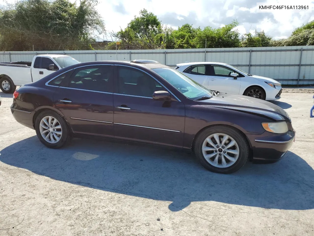 KMHFC46F16A113961 2006 Hyundai Azera Se