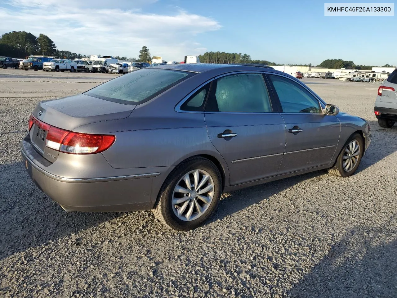 2006 Hyundai Azera Se VIN: KMHFC46F26A133300 Lot: 74730624