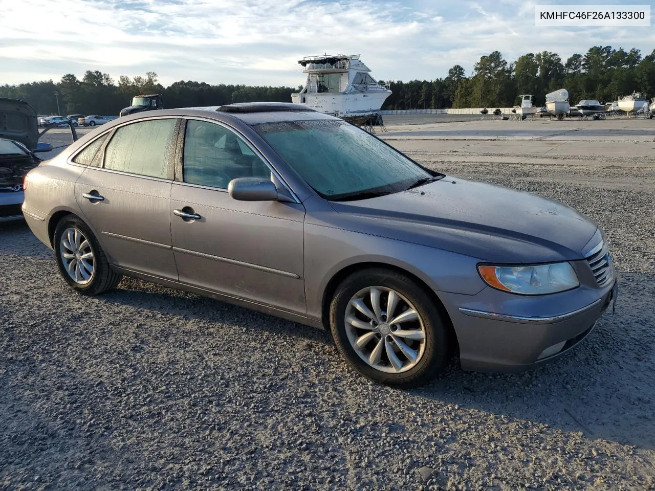 2006 Hyundai Azera Se VIN: KMHFC46F26A133300 Lot: 74730624