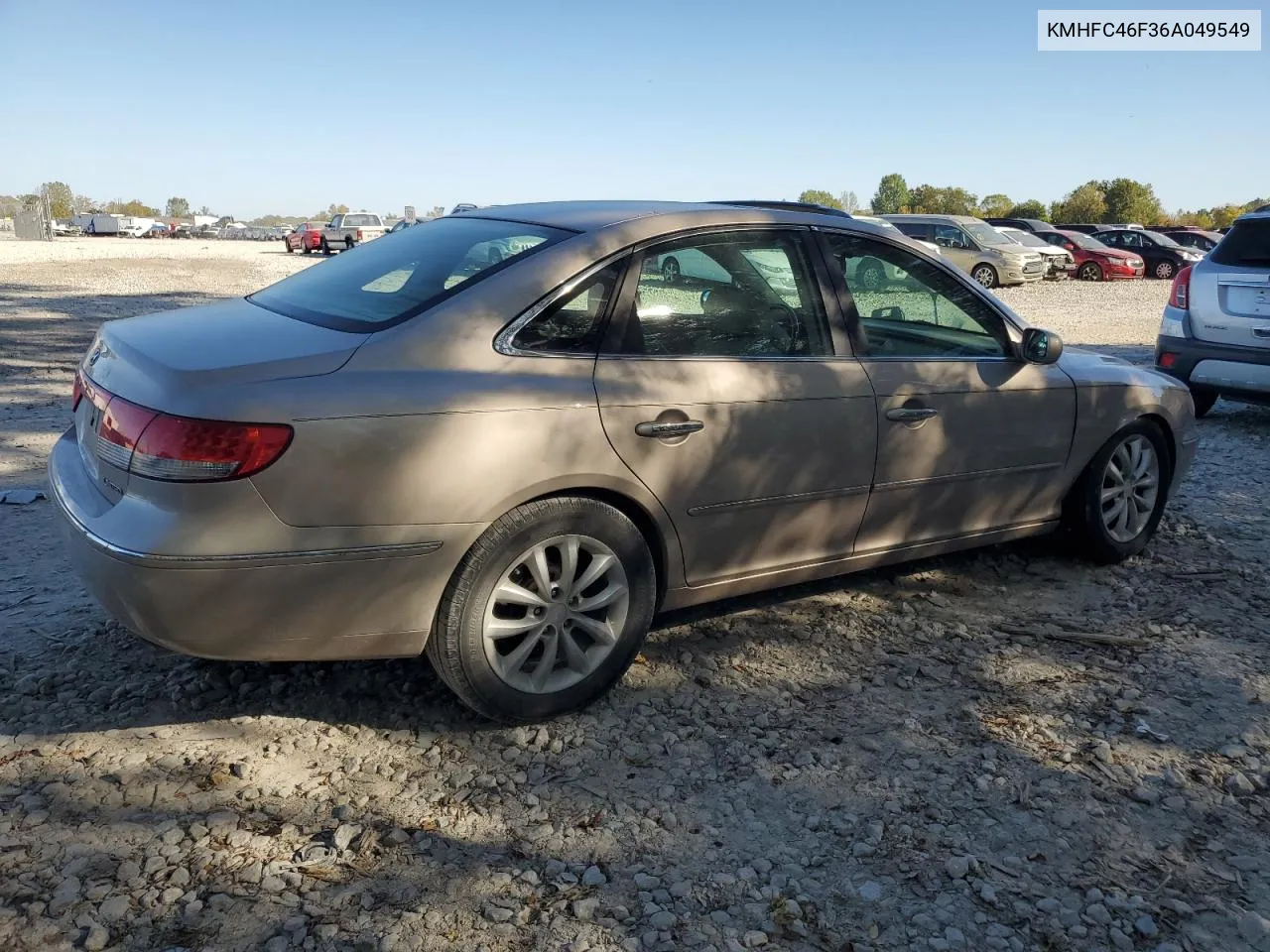 2006 Hyundai Azera Se VIN: KMHFC46F36A049549 Lot: 75206174