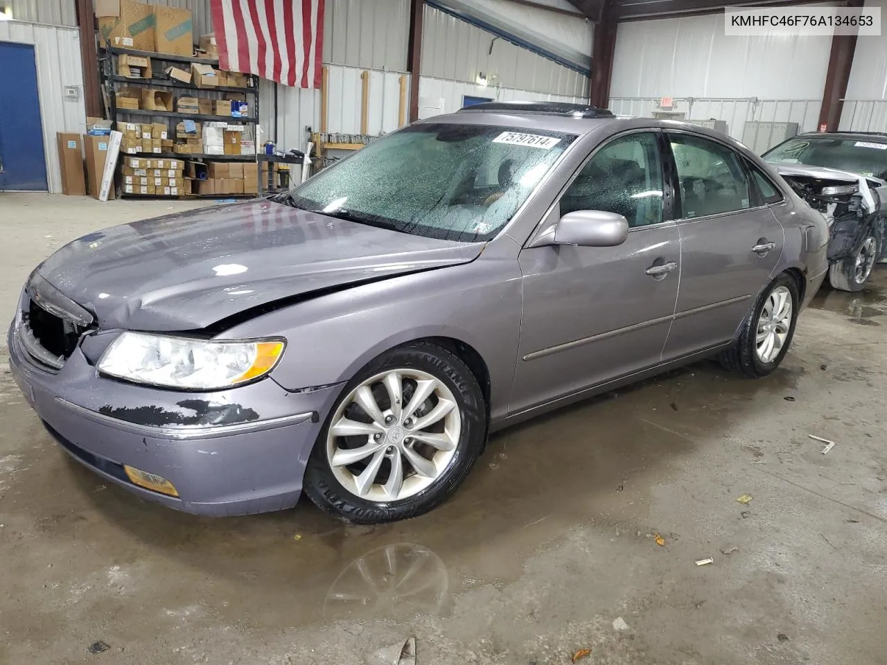 KMHFC46F76A134653 2006 Hyundai Azera Se