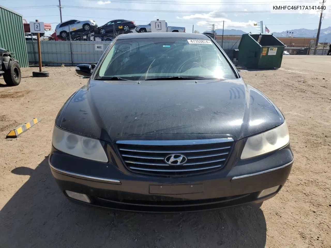 KMHFC46F17A141440 2007 Hyundai Azera Se