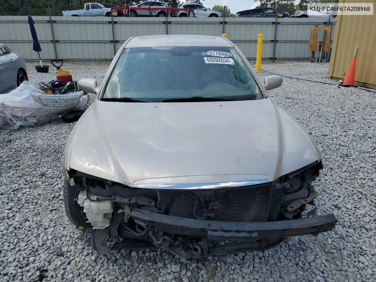 KMHFC46F67A208968 2007 Hyundai Azera Se