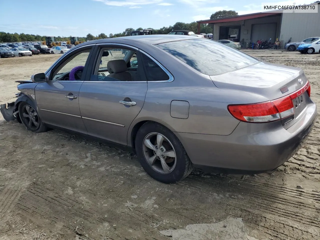 KMHFC46F07A138710 2007 Hyundai Azera Se