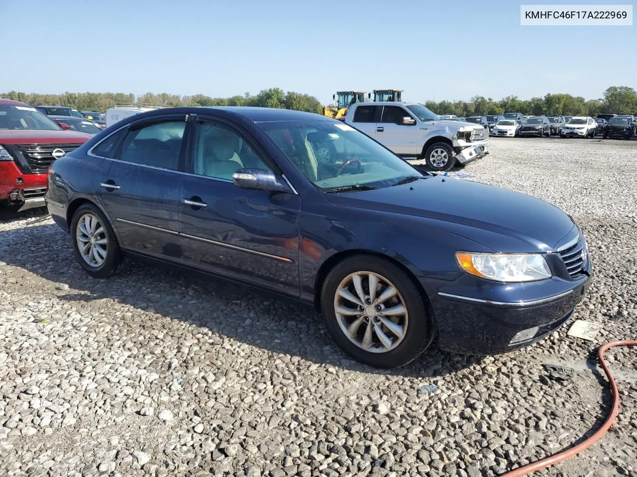 2007 Hyundai Azera Se VIN: KMHFC46F17A222969 Lot: 73782924