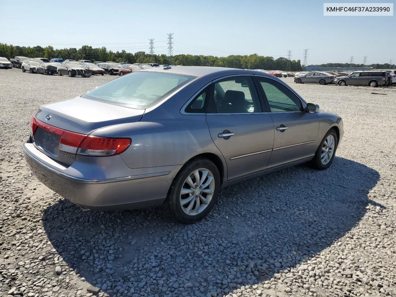 2007 Hyundai Azera Se VIN: KMHFC46F37A233990 Lot: 74978354