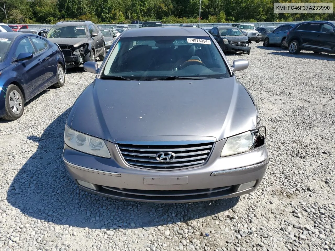 2007 Hyundai Azera Se VIN: KMHFC46F37A233990 Lot: 74978354