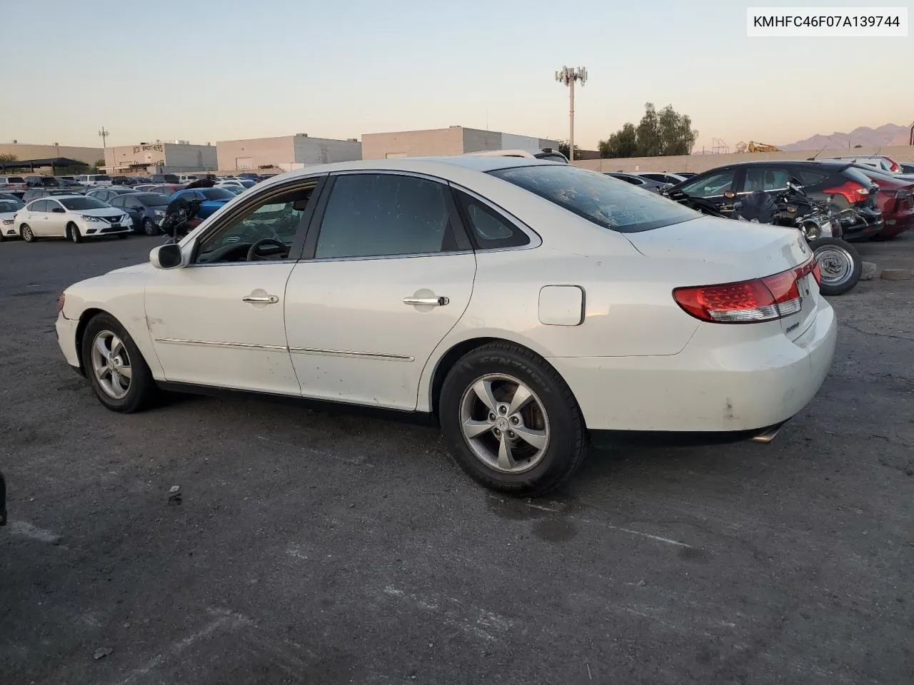 2007 Hyundai Azera Se VIN: KMHFC46F07A139744 Lot: 74995734