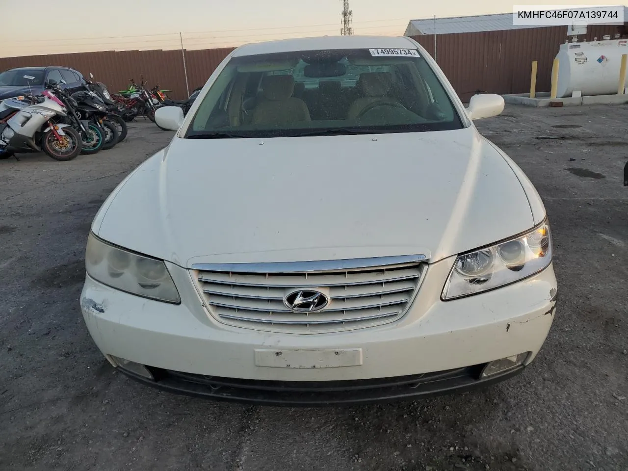 2007 Hyundai Azera Se VIN: KMHFC46F07A139744 Lot: 74995734