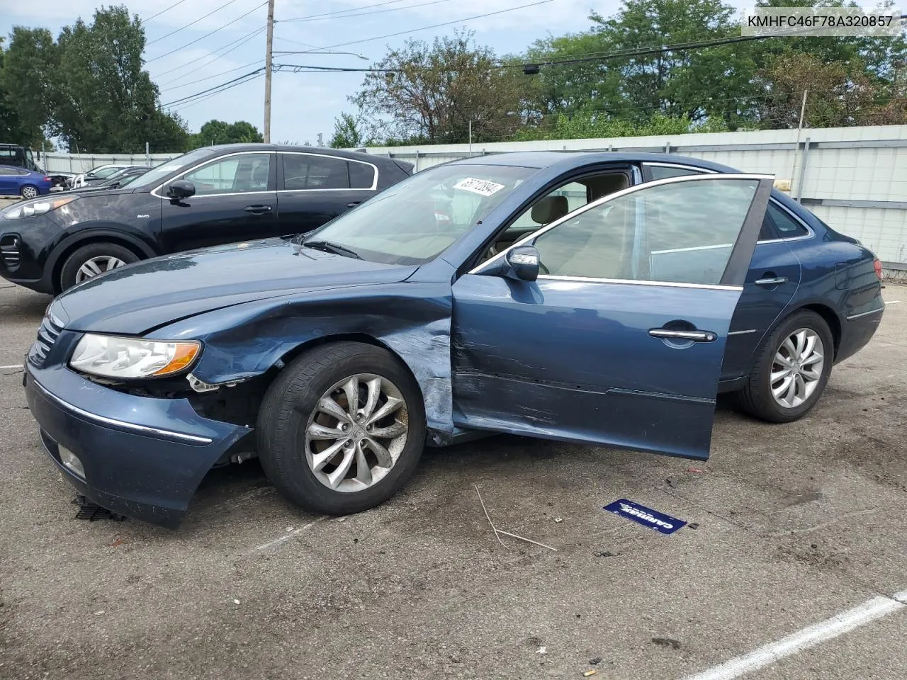 KMHFC46F78A320857 2008 Hyundai Azera Se