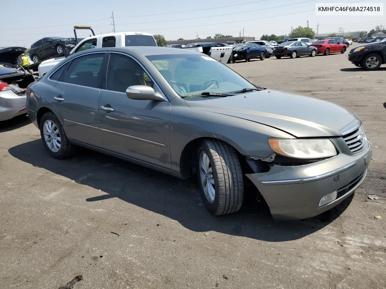 2008 Hyundai Azera Se VIN: KMHFC46F68A274518 Lot: 65783404