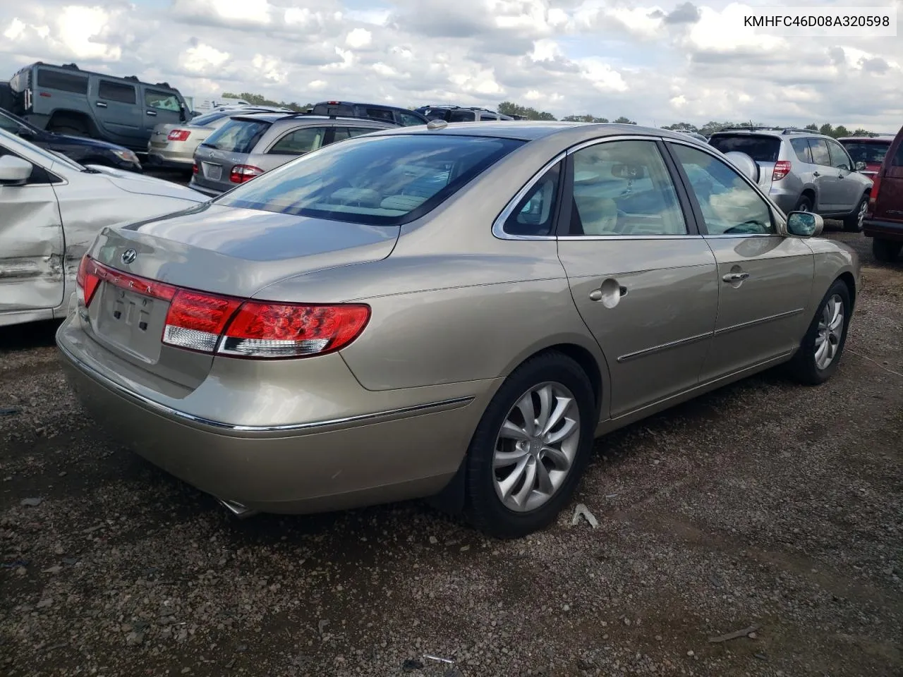 2008 Hyundai Azera Gls VIN: KMHFC46D08A320598 Lot: 68773244