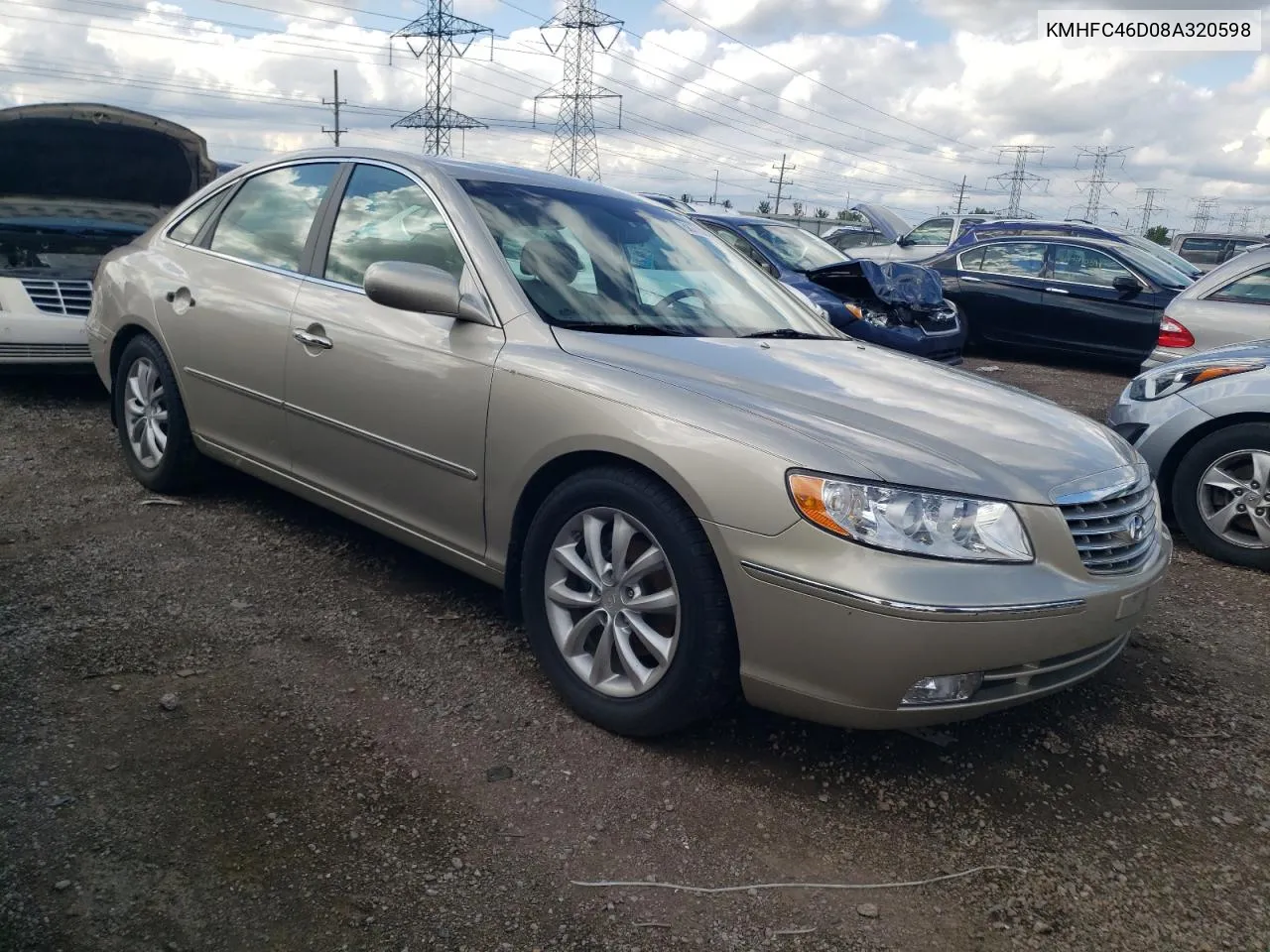 KMHFC46D08A320598 2008 Hyundai Azera Gls