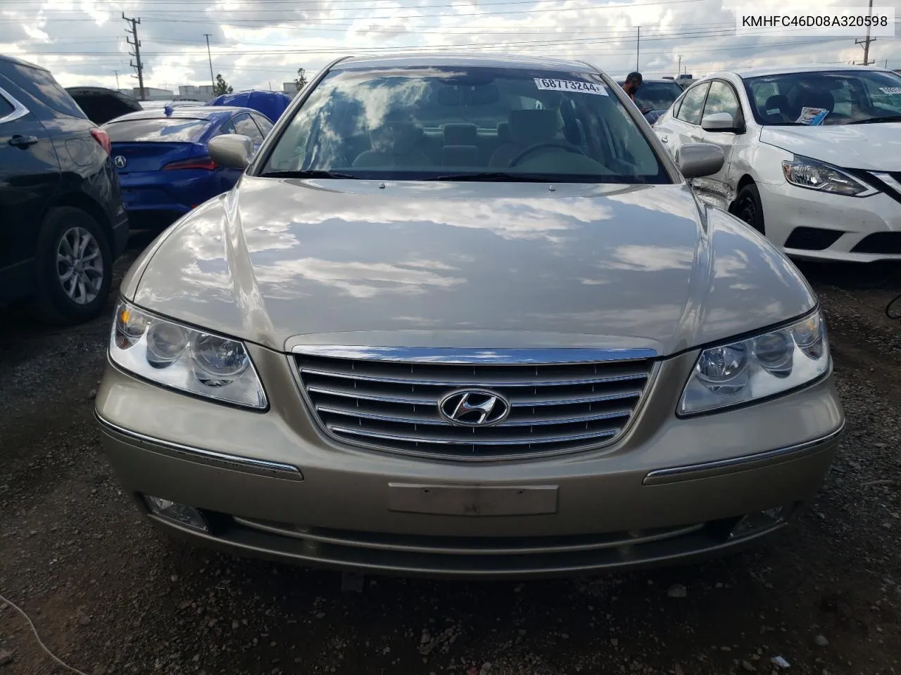 2008 Hyundai Azera Gls VIN: KMHFC46D08A320598 Lot: 68773244