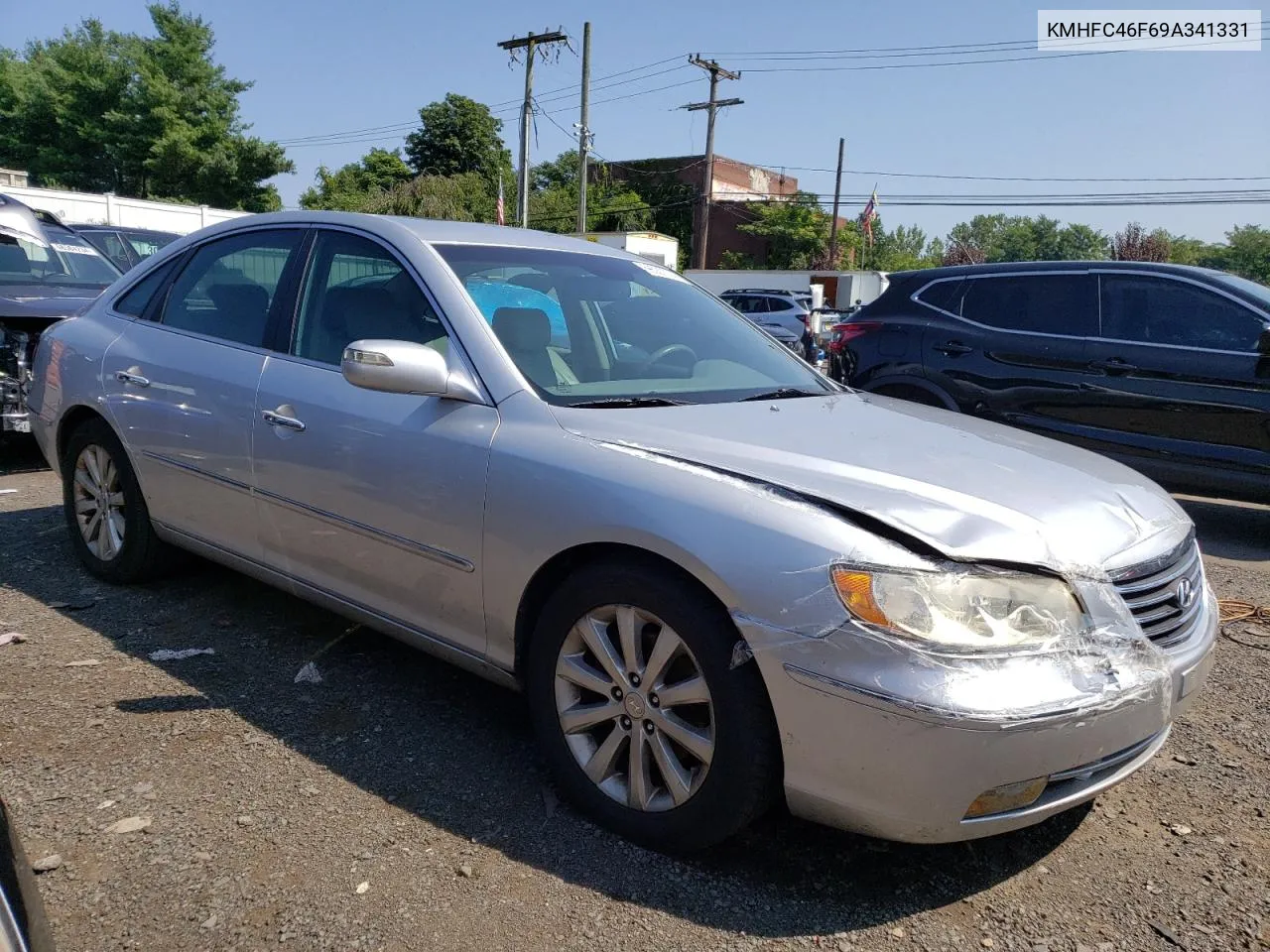 2009 Hyundai Azera Se VIN: KMHFC46F69A341331 Lot: 69087034