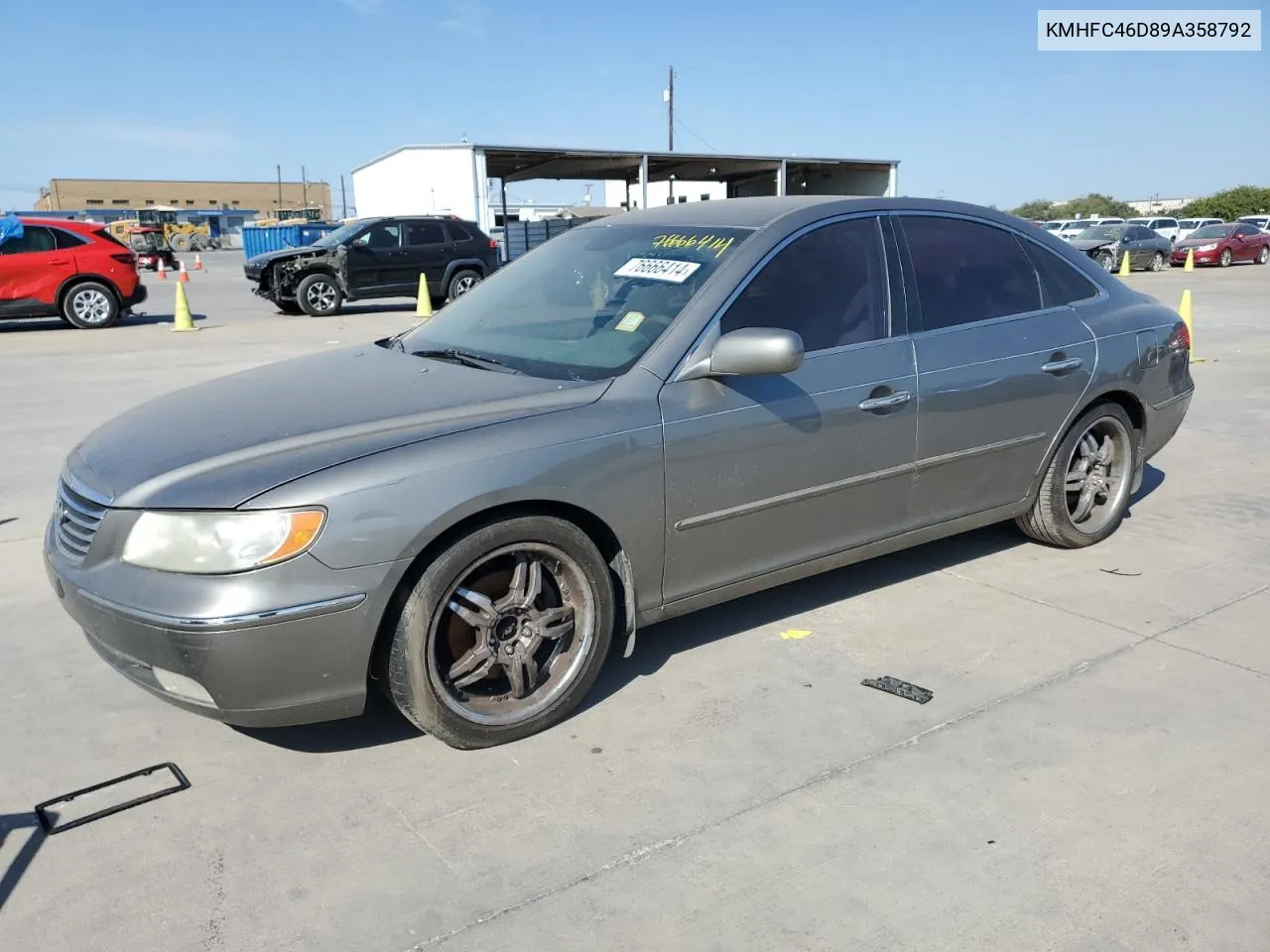 2009 Hyundai Azera Gls VIN: KMHFC46D89A358792 Lot: 76666414