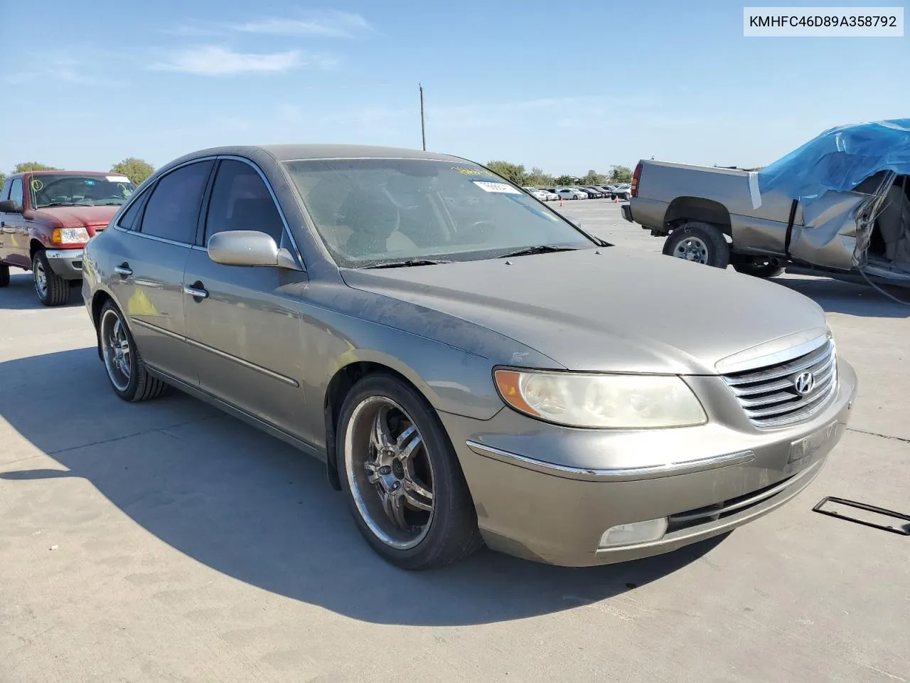 2009 Hyundai Azera Gls VIN: KMHFC46D89A358792 Lot: 76666414