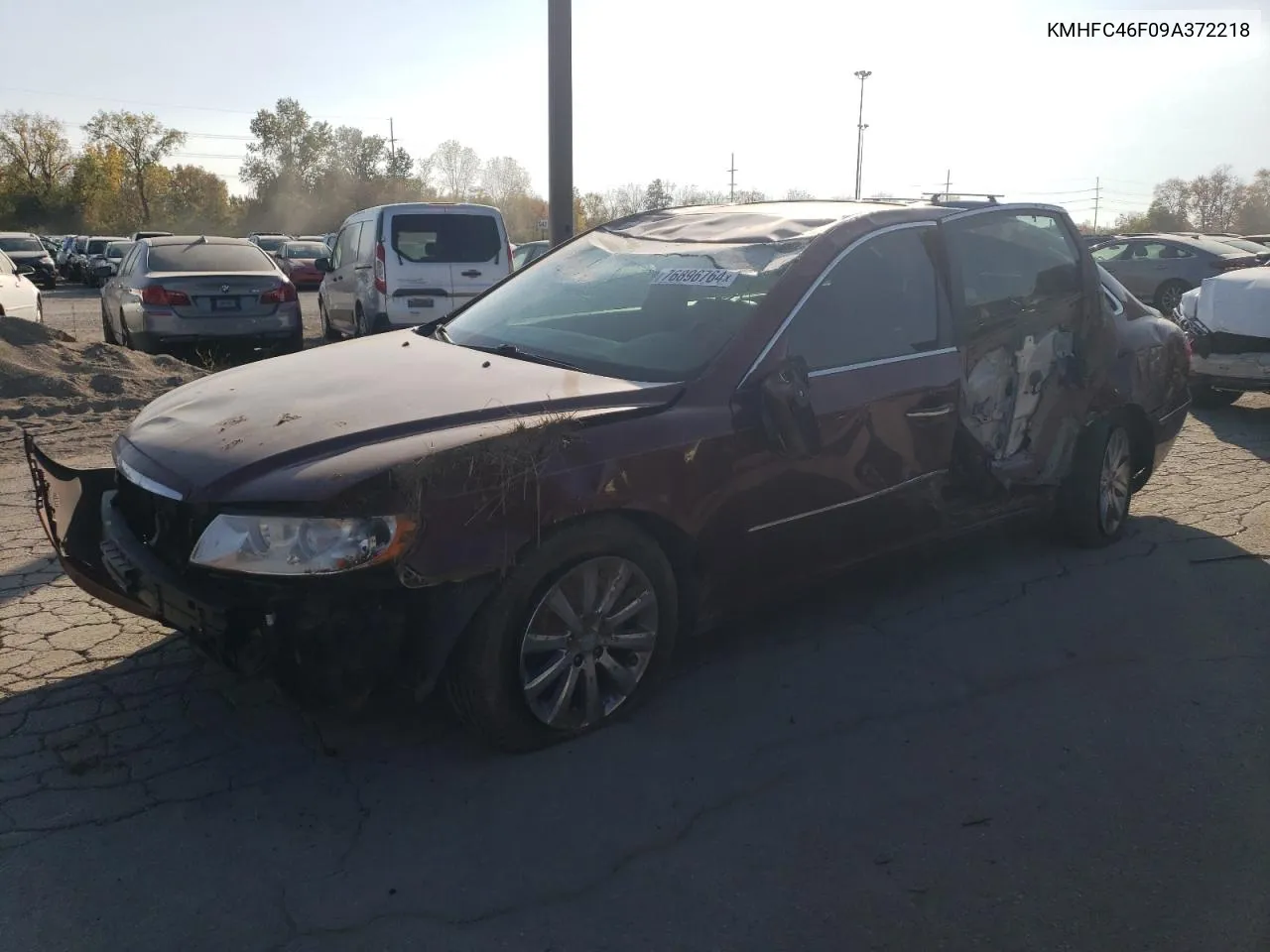 KMHFC46F09A372218 2009 Hyundai Azera Se