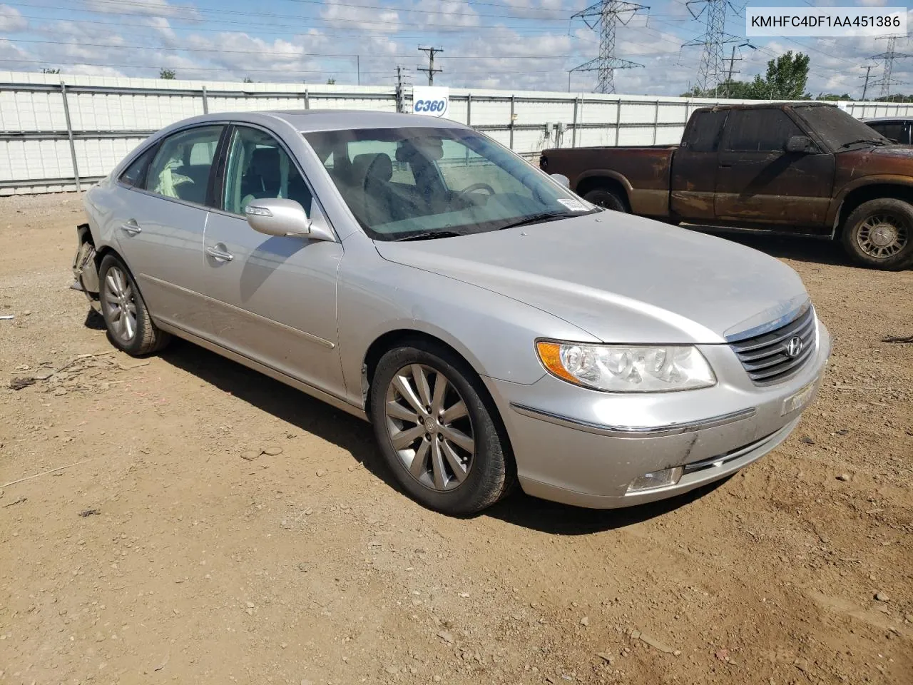 2010 Hyundai Azera Gls VIN: KMHFC4DF1AA451386 Lot: 66336294