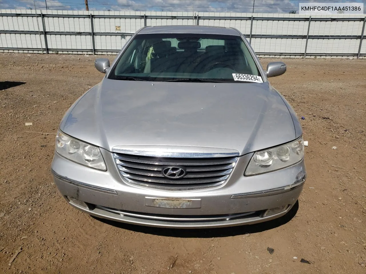 KMHFC4DF1AA451386 2010 Hyundai Azera Gls