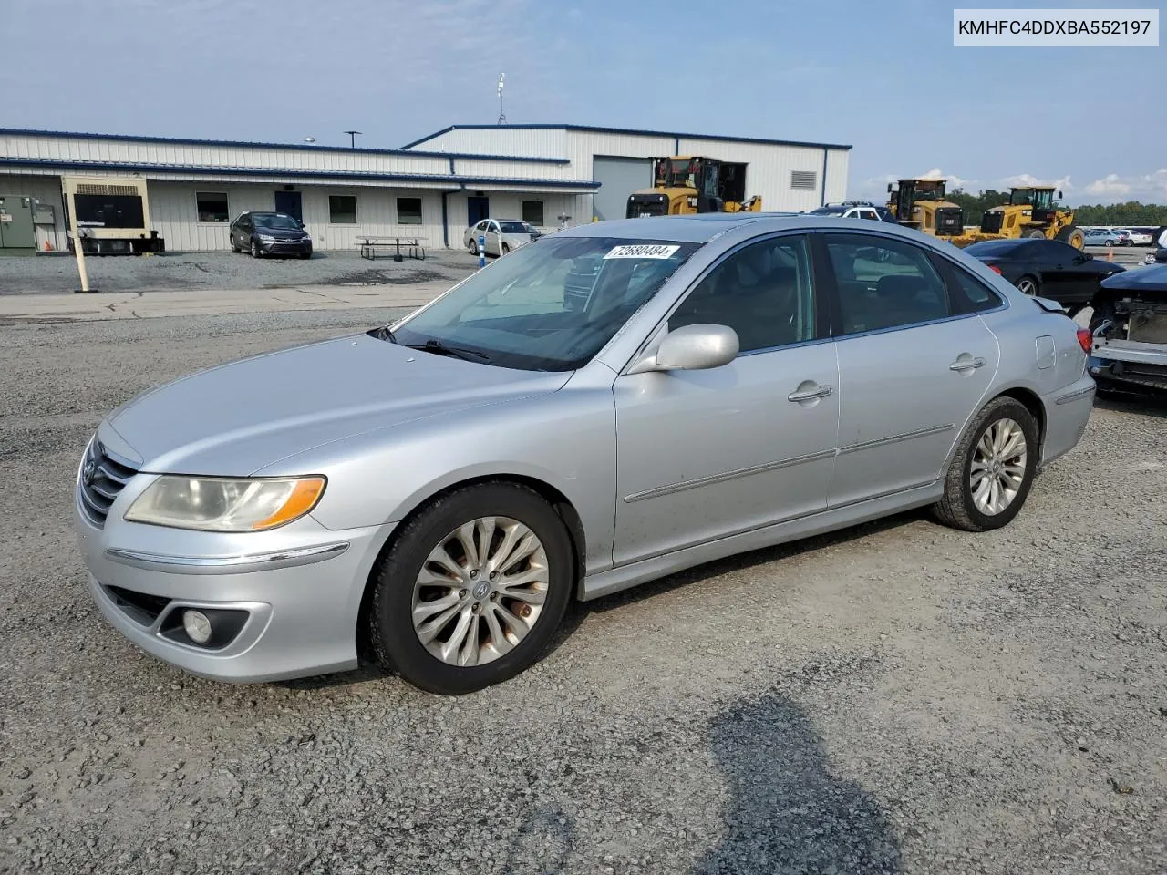 2011 Hyundai Azera Gls VIN: KMHFC4DDXBA552197 Lot: 72680484