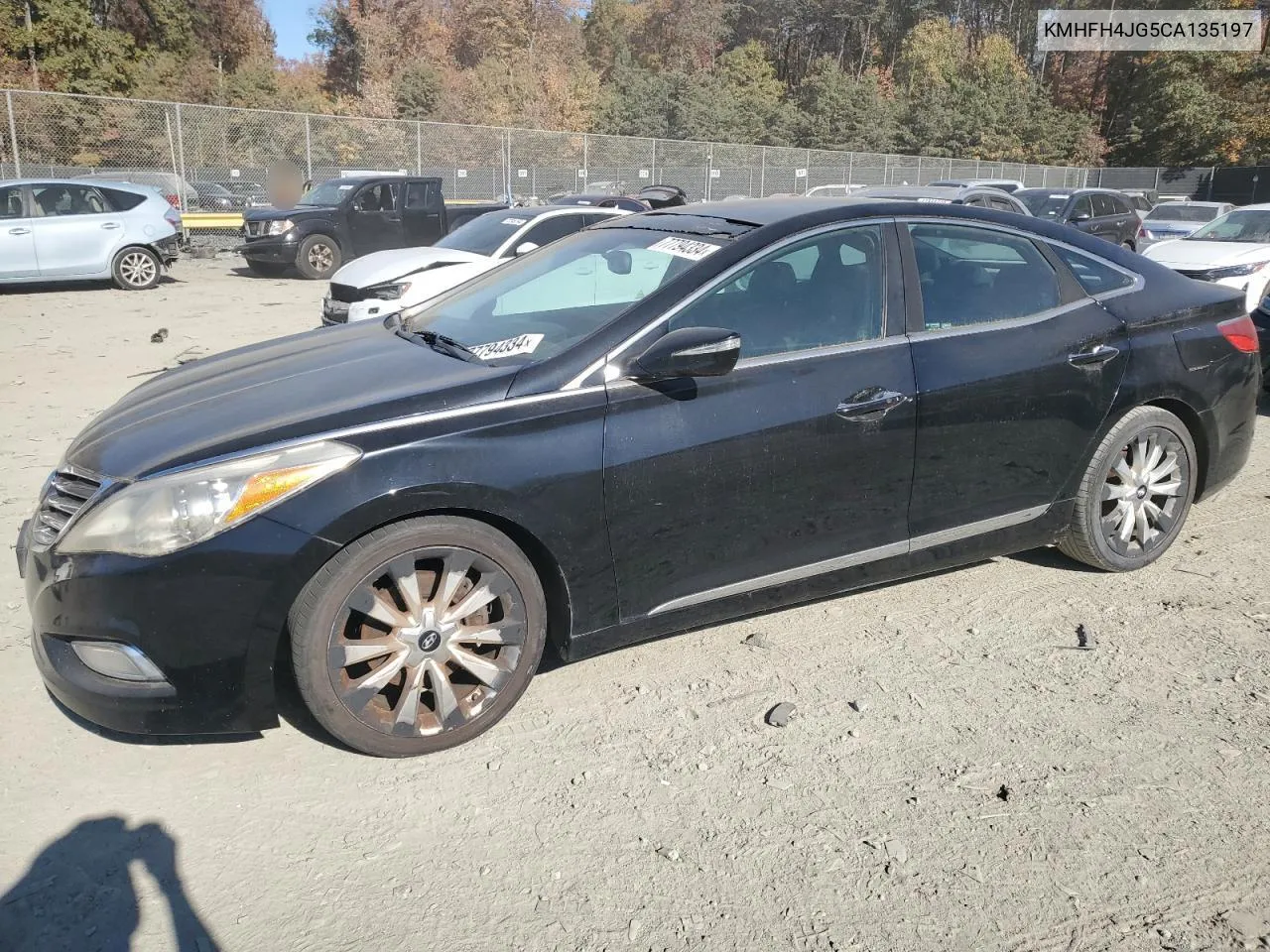 KMHFH4JG5CA135197 2012 Hyundai Azera Gls