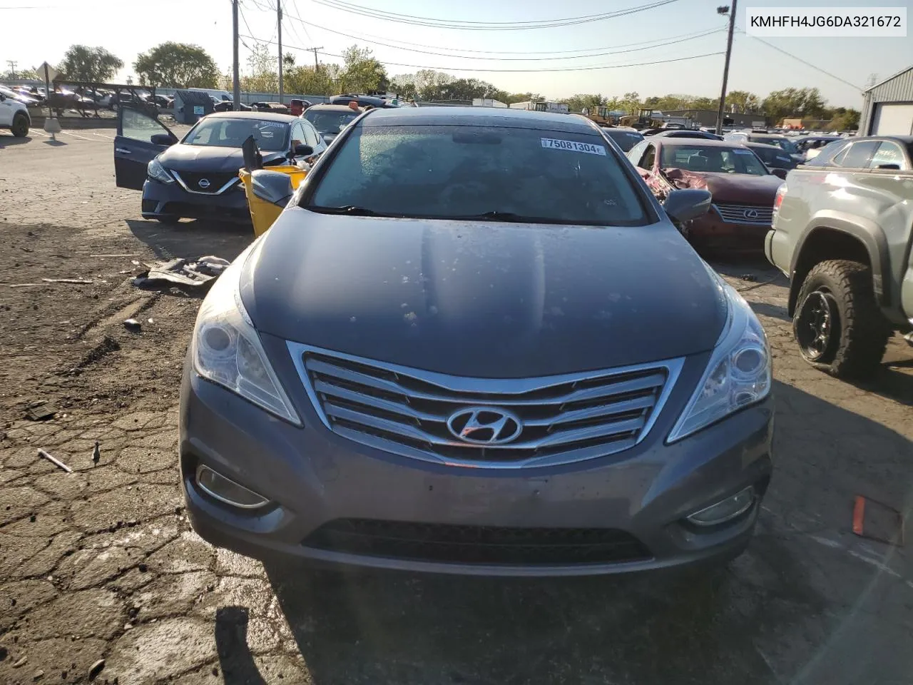 2013 Hyundai Azera Gls VIN: KMHFH4JG6DA321672 Lot: 75081304