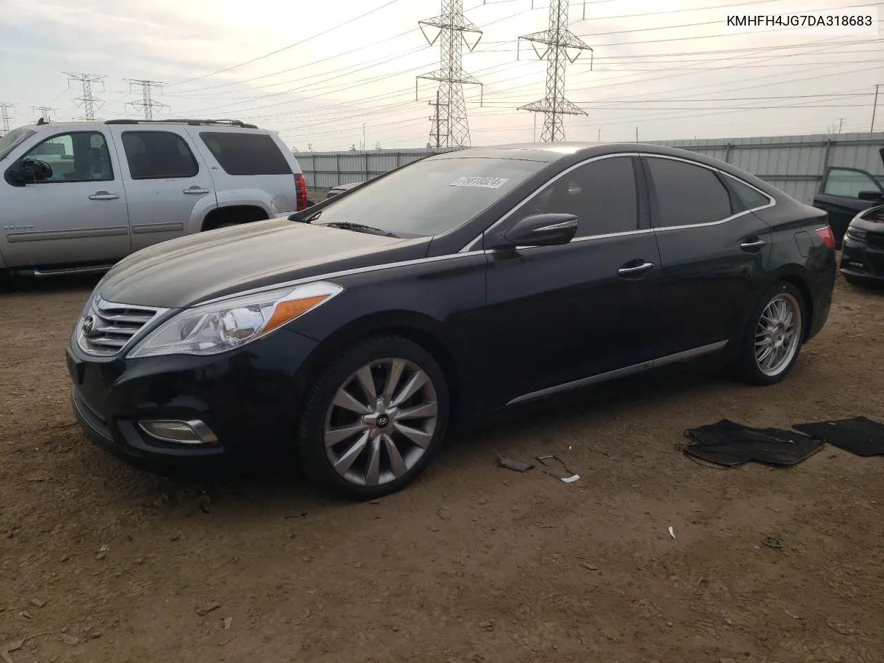 2013 Hyundai Azera Gls VIN: KMHFH4JG7DA318683 Lot: 75818024