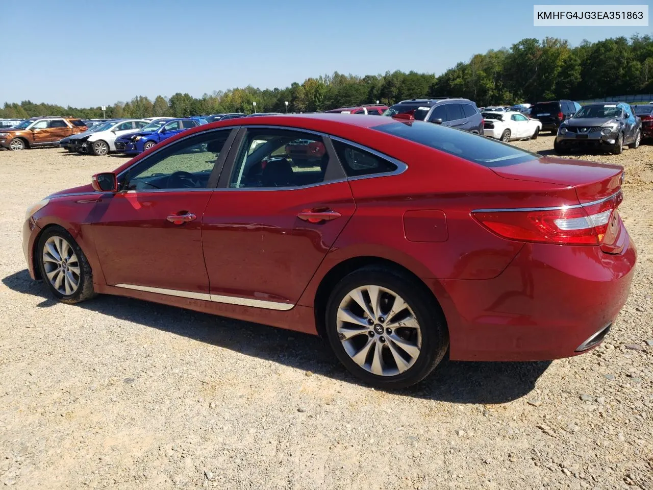 2014 Hyundai Azera VIN: KMHFG4JG3EA351863 Lot: 75232694