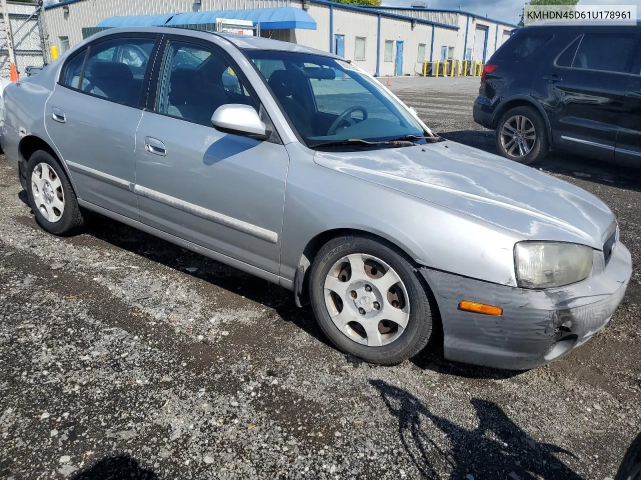 2001 Hyundai Elantra Gls VIN: KMHDN45D61U178961 Lot: 68065954