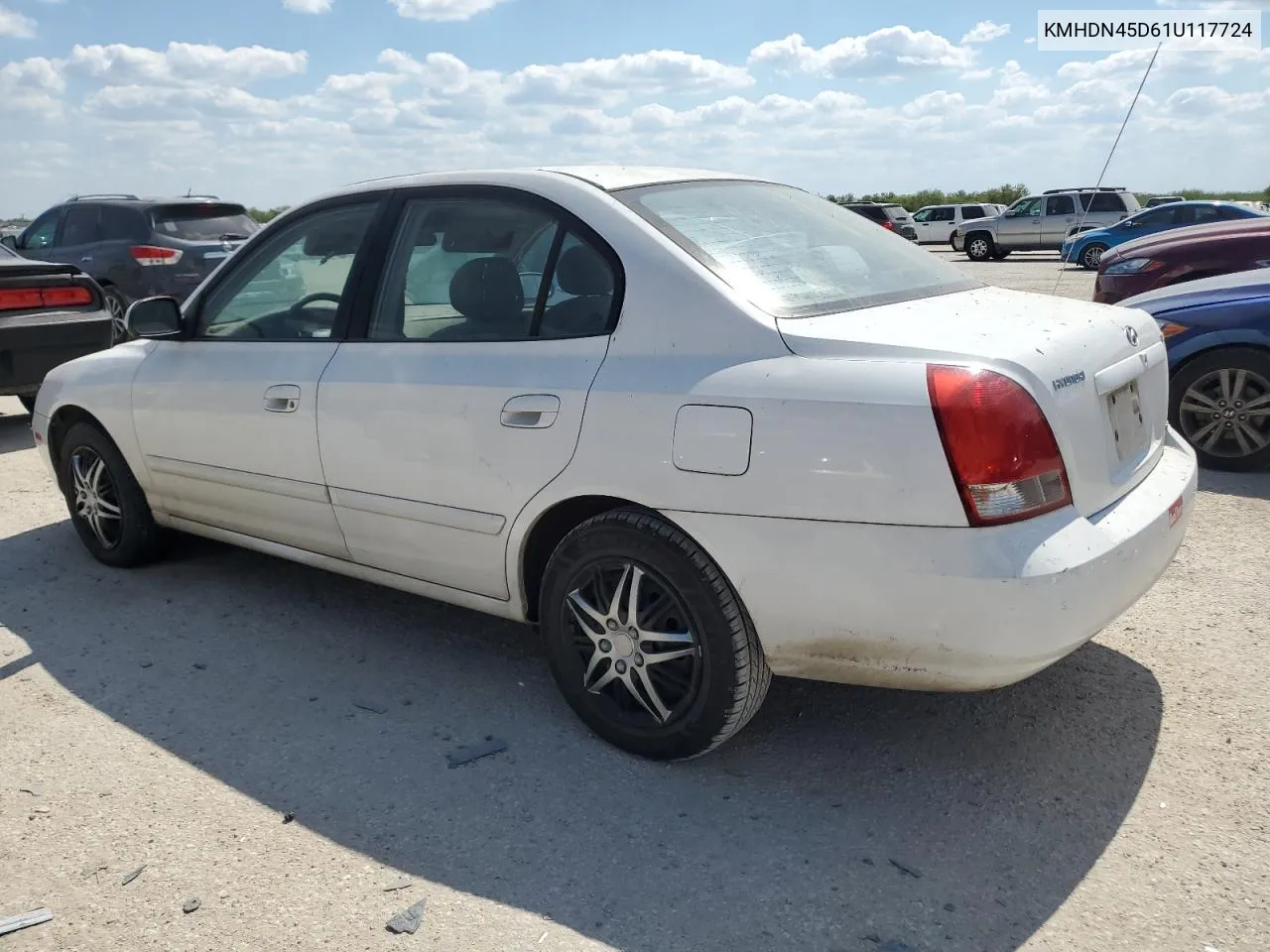 2001 Hyundai Elantra Gls VIN: KMHDN45D61U117724 Lot: 74324354