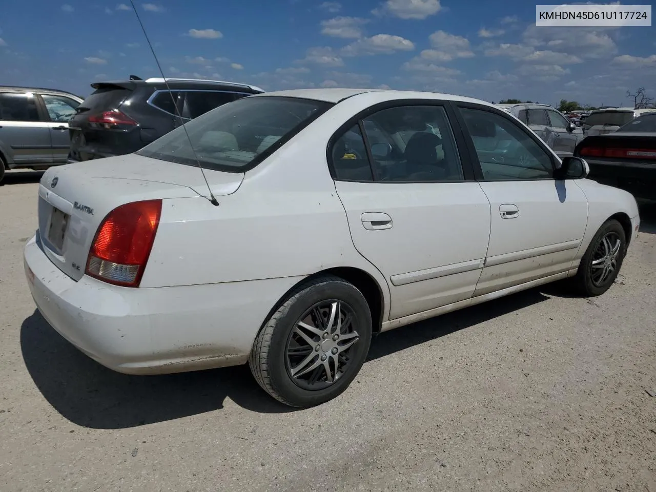 KMHDN45D61U117724 2001 Hyundai Elantra Gls