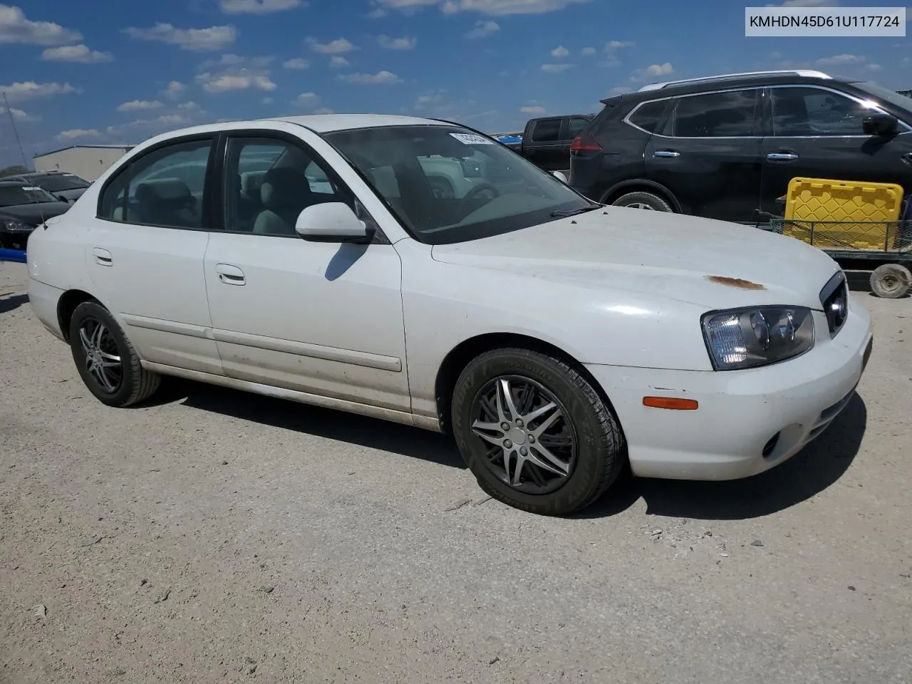 KMHDN45D61U117724 2001 Hyundai Elantra Gls