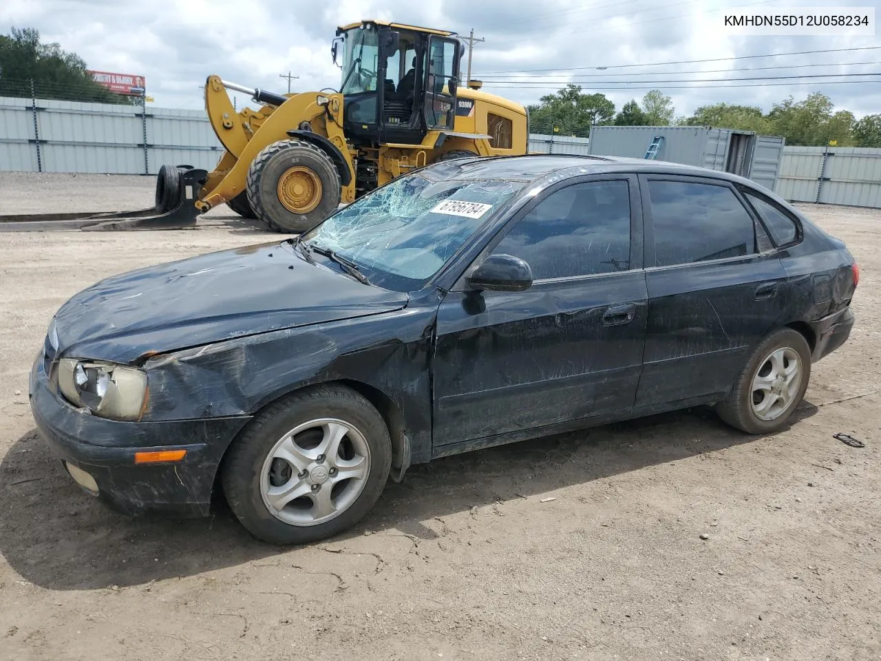 2002 Hyundai Elantra Gls VIN: KMHDN55D12U058234 Lot: 67956784